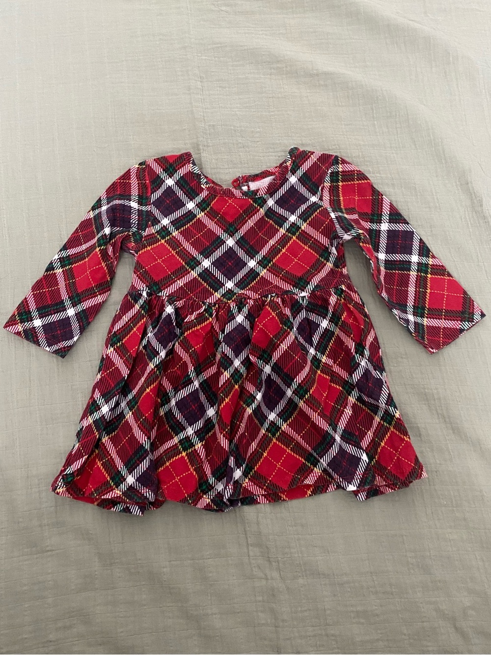 George Baby holiday plaid dress